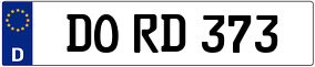 Trailer License Plate